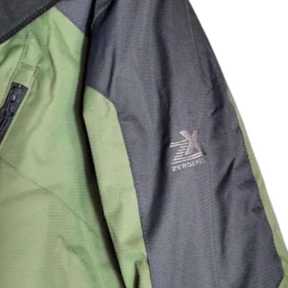ZeroXposur Men's Olive and Charcoal Performance Jacket Size Small - Picture 4 of 7